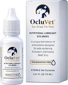 Eye Drops for Pets | Clinically Studied Antioxidants for Pets with Cataracts | Made in The USA | Includes 2% N-Acetyl-L-Carnosine (NAC) | 16mL