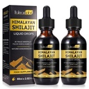 Shilajit Pure Himalayan Organic Resin Drop, Pure Himalayan Shilajit Resin Liquid Gold Supplement, Shilajit Organic Drop Πλούσιο σε 85+ Trace Minerals, Shilajit για άνδρες και γυναίκες (2.02 fl Oz (Pack of 2))