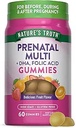 Nature's Truth Prenatal Multivitamin Gummies | with DHA & Folic Acid | 60 Count | Fruit Flavor | Non-GMO & Gluten Free Supplement