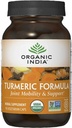 Organic India Turmeric Curcumin Herbal Supplement - Κοινή Κινητικότητα & Υποστήριξη, Υποστήριξη ανοσοποιητικού συστήματος, Υγιεινή Φλεγμονώδης Ανταπόκριση, Συμπληρώματα ολικής ρίζας, Οργανικό Trikatu - 90 Κάψουλες