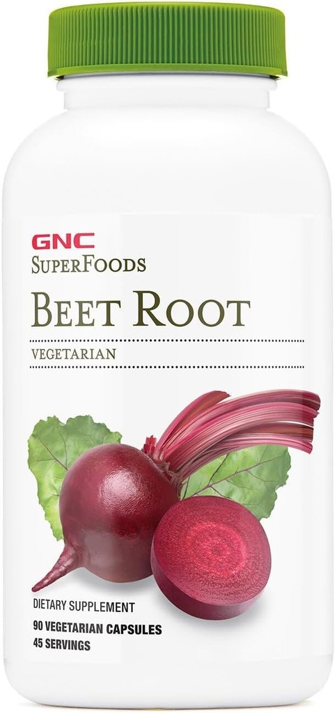 GNC SuperFoods Beet Root, παρέχει 60mg χλωροφύλλης, 90 κάψουλες