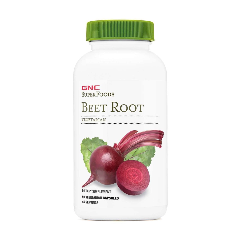 GNC SuperFoods Beet Root, παρέχει 60mg χλωροφύλλης, 90 κάψουλες