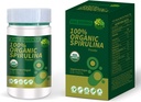 Πιστοποιημένο 100% Βιολογική σκόνη Spirulina 4.23oz/120g πλούσια σε β-καροτένιο (βιταμίνη Α) και B-12 με φυσικά Occurring GLA, Vega μη-GMO-Superfood συμπλήρωμα