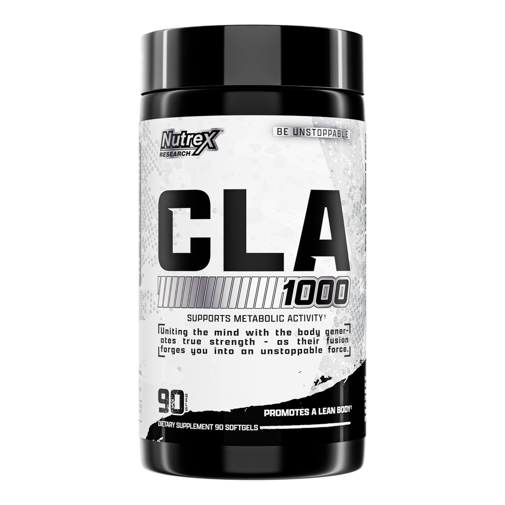 Nutrex CLA 90 Soft Gels - 1000mg Conjugated Linoleic Acid Active Blend from Safflower Oil - διεγερτικό-ελεύθερο χάπια ενισχυτή μεταβολισμού για απώλεια βάρους