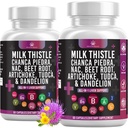 Γάλα γαϊδουράγκαθο NAC Chanca Piedra Beet Root Artichoke Dandelion Root - Συμπλήρωμα ήπατος Plus Astragalus TUDCA Choline & Ginger- 120 Count