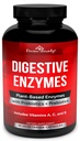Divine Bounty Digestive Ένζυμα με Προβιοτικά & Πρεβιοτικά με Lipase, Amylase, Bromelain - Υποστήριξη ενός Υγιούς Πειθαρχικού Ελκυσμού για Άνδρες και Γυναίκες – 90 Καψάκια Χορτοφαγικής