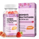 Totaria Ζάχαρη Δωρεάν πολυβιταμίνες Gummies για γυναίκες 14+ w/Iron, Ινοσιτόλη, Folate, Biotin, Womens Daily Multivitamin Gummy w/Vitamin A, C, B, D3, K2, για μαλλιά, δέρμα, ενέργεια, ανοσοποιητικό, φράουλα Γεύση