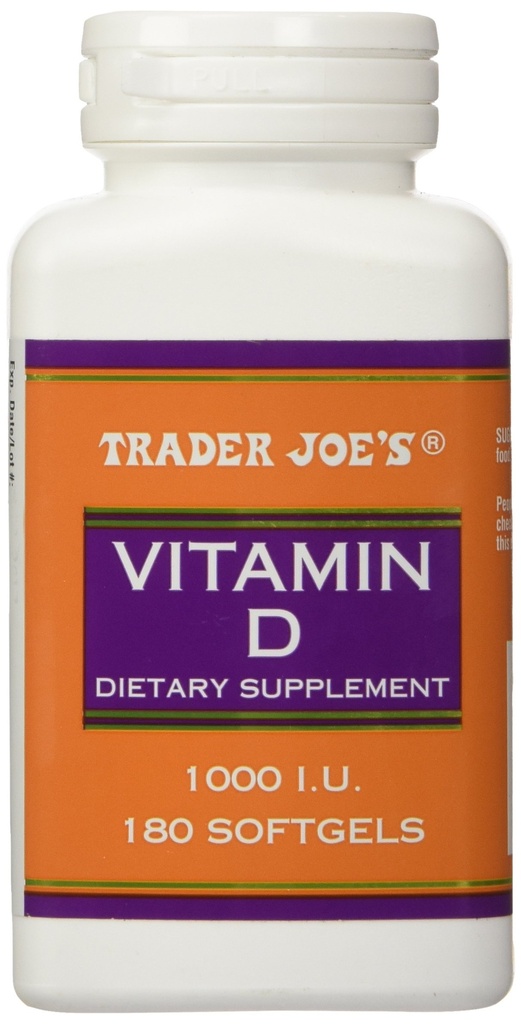 Βιταμίνη D-3 1000iu του εμπόρου Joe, 180softgels