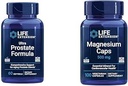 Life Extension Ultra Prostate Formula & Magnesium Caps, 500 mg, Οξείδιο του μαγνησίου, Κιτρικό, Ηλεκτρικό, Υγεία της Καρδιάς, Υγιή Οστά, Υποστήριξη Μεταβολισμού, 100 κάψουλες χορτοφάγων