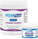 KALA ΥΓΕΙΑ MSMPure Ψήκτρες 1lb και κρέμα μυών & αρθρώσεων 2oz Bundle