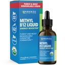 USDA Organic Vitamin B12 Liquid Drops - Μεθυλοκοβαλαμίνη για την ενίσχυση της ενέργειας και του νευρικού συστήματος Υποστήριξη - 30 εξυπηρετήσεις - Εξαιρετικά βιοδιαθέσιμες για απορρόφηση - μη-GMO, Vegan, Frawberry Flavor, 1 Fl Oz