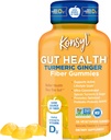 Konsyl Gut Health Turmeric Ginger Fiber Gummies - Βοηθά στην υποστήριξη Digestive Health+ - Χορτοφαγική Fiber συμπλήρωμα Gummies για ενήλικες- 56 κόμης