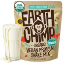 EarthChimp Organic Vegan Protein Powder - Προβιοτικά - Μη ΓΤΟ, Γαλακτοκομικά, Μη Ορός γάλακτος, Πρωτεΐνες με βάση το φυτό Σκόνη για γυναίκες και άνδρες, Χωρίς γλουτένη - 26 Μερίδες 32 Oz (Πλέον & Μη Γλυκασμένα)