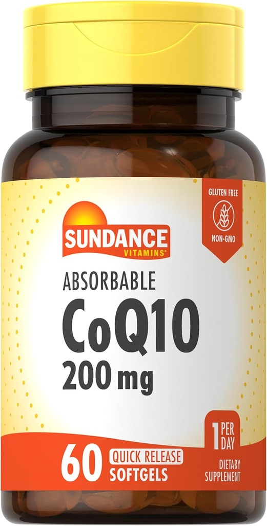 Sundance CoQ10 200mg Softgels 