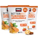 Force Factor Better Turmeric Joint Supplement Υποστήριξης για την επιπλέον κοινή υγεία δύναμης, με HydroCurc Turmeric Curcumin με Μαύρο Πιπέρι για την ανώτερη απορρόφηση, Φρούτα Splash, 180 μαλακά μάσα