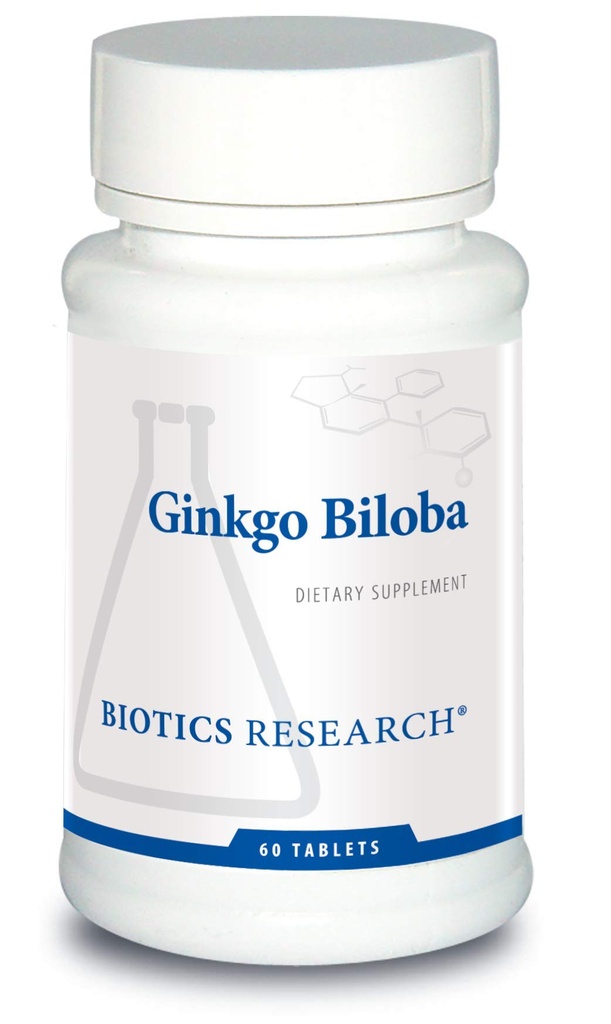 Biotics Research Ginkgo Biloba Standardized 24% Ginkgo Biloba Percent Extract, Brain Supplement, Nootropic, Focus, Energy, Memory, Healthy Aging. 60 δισκία