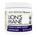 Host Defense Lion's Mane Powder - Συμπλήρωμα υποστήριξης για την υγεία του εγκεφάλου - συμπλήρωμα μανιταριών για την υποστήριξη της λειτουργίας εστίασης και μνήμης - συμπλήρωμα υποστήριξης ανοσοποιητικού και νευρικού συστήματος - 3,5 oz (66 υπηρεσίες)*