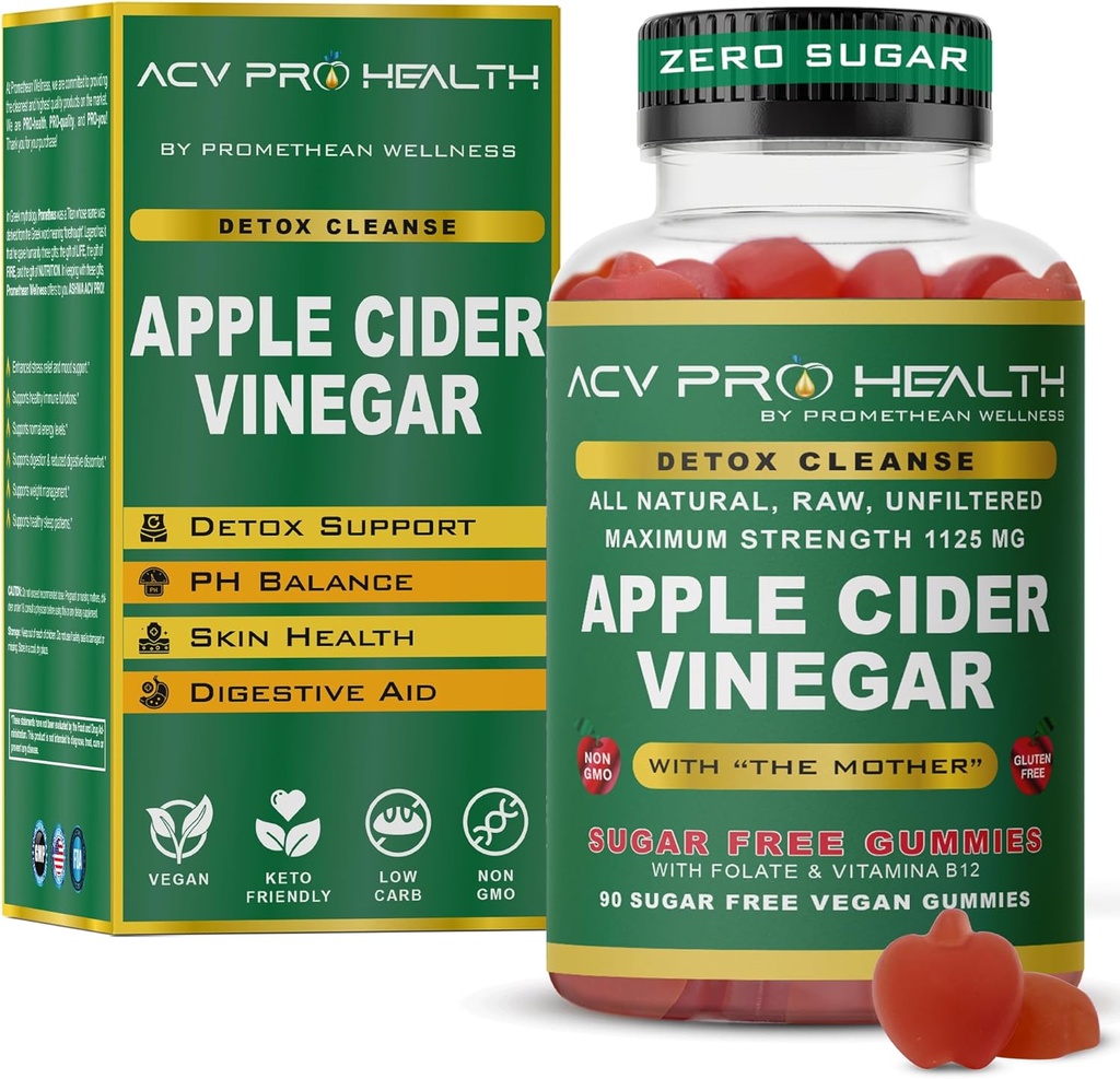 2-Pack μηλίτη μηλίτη χωρίς ζάχαρη - ACV με ζάχαρη δεν κάνει αίσθηση! Χαμηλό καρβίδιο Advanced Keto Acv Gummies Keto Gummy Detox Cleanse Golo