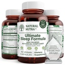 Φυσικό Nutra Ultimate Formula ύπνου, Χαμομήλι για την υποστήριξη της χαλάρωσης και τη μείωση του νυχτερινού άγχους, σας βοηθήσει να κοιμηθείτε πιο γρήγορα, 50 κάψουλες