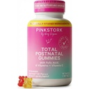 Pink Stork Total Μεταγεννητική Βιταμίνη Gummies - Πολυβιταμίνη για την ανάνηψη και θηλασμό Υποστήριξη - Φολικό οξύ, B6, & Βιταμίνη C - Επιλόχεια Απαραίτητα - 60 Gummy Βιταμίνες