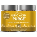 Eu Natural Purge Uric Acid Flush - Eat & Drink What You Want - Uric Acid Support for Joints & Mobility with Celery Seed, Tart Cherry & Chanca Piedra - 120 Vegetarian Capsules