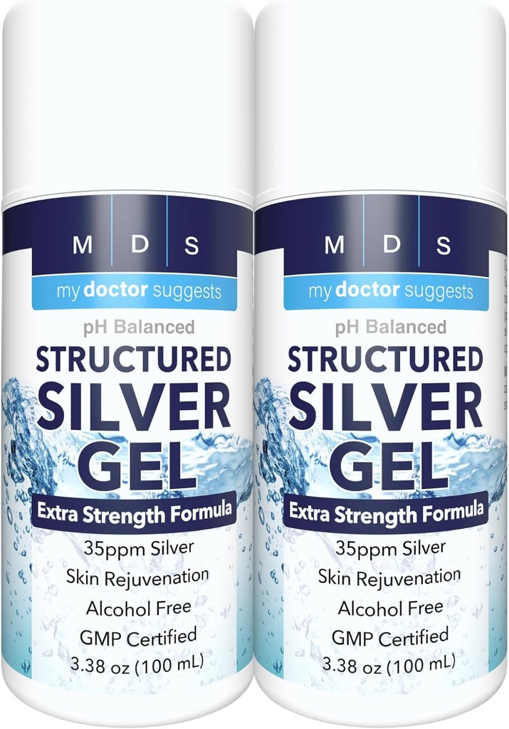 Colloidal Silver Gel Extra Strength - 35ppm Ενεργοποιημένο Κολλοειδές Silver Gel για μέγιστη ισχύ - Made in USA - Δομημένη Φόρμουλα σε βολική συσκευασία 2