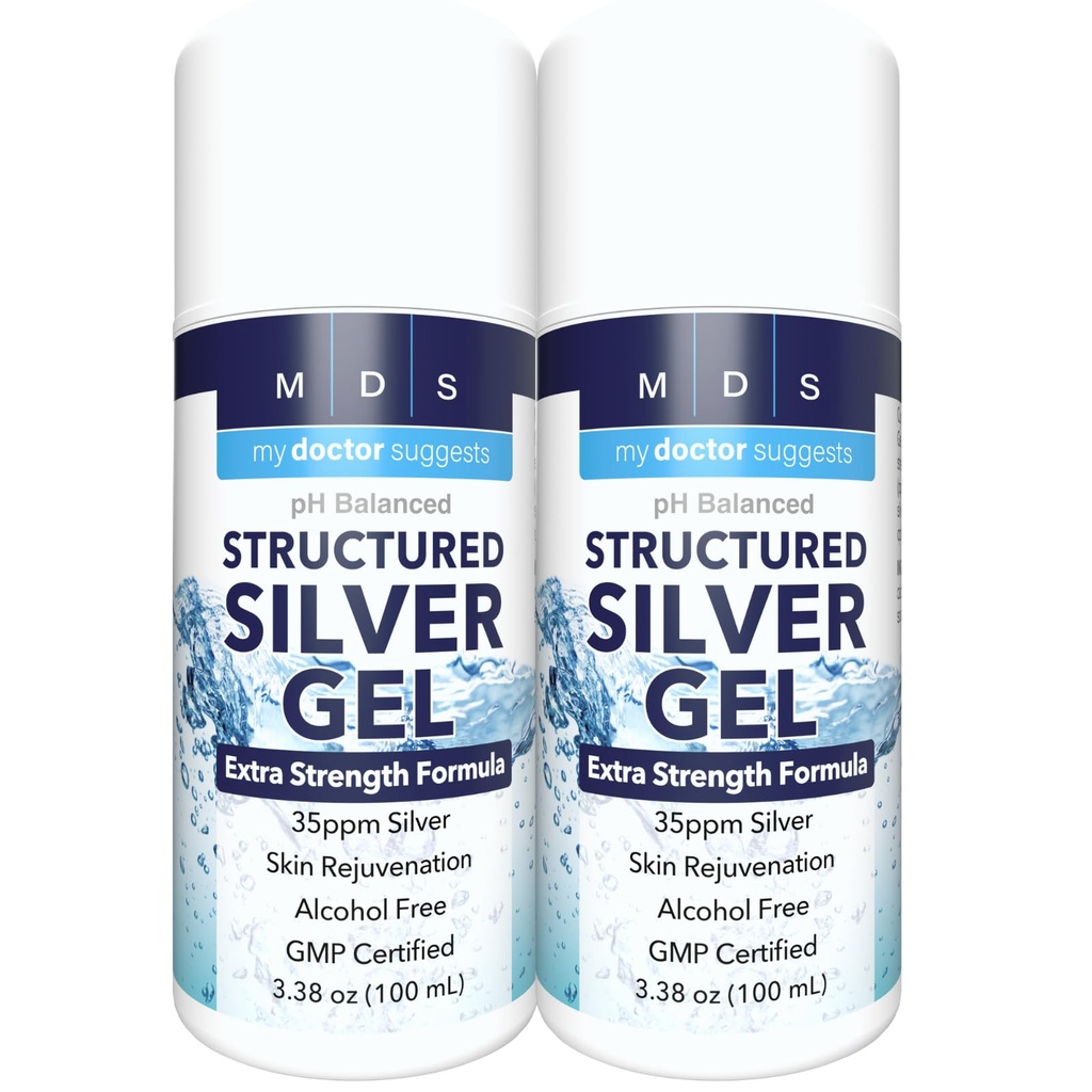 Colloidal Silver Gel Extra Strength - 35ppm Ενεργοποιημένο Κολλοειδές Silver Gel για μέγιστη ισχύ - Made in USA - Δομημένη Φόρμουλα σε βολική συσκευασία 2