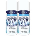 Colloidal Silver Gel Extra Strength - 35ppm Activated Colloidal Silver Gel for Maximum Potency - Made in USA - Structured Formula in a Convenient 2 Pack