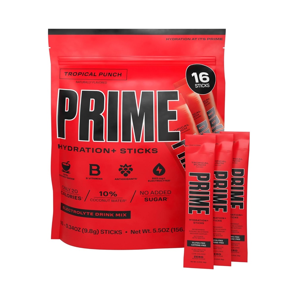 PRIME HYDRATION+ Sticks Tropical Punch