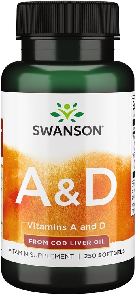 Swanson Βιταμίνη Α & D Δέρμα ανοσοποιητικό σύστημα υγεία 250 Sgels
