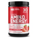 Optimum Nutrition Amino Energy - Προ προπόνηση με πράσινο τσάι, BCAA, Αμινοξέα, Κετό Φιλικό, Πράσινο εκχύλισμα καφέ, σκόνη ενέργειας - Juicy Φράουλα Burst, 30 Σερβίρει (Packaging May Vary)