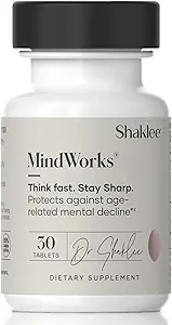 Shaklee MindWorks® - Συμπλήρωμα για την υγεία του εγκεφάλου Sharpness & Focus - Υποστηριζόμενα θρεπτικά συστατικά & εκχυλίσματα - Σπόροι Chardonnay Πολυφαινόλες, εκχύλισμα Guarana, Βιταμίνες B6, B12, Φολικό - 30 δισκία