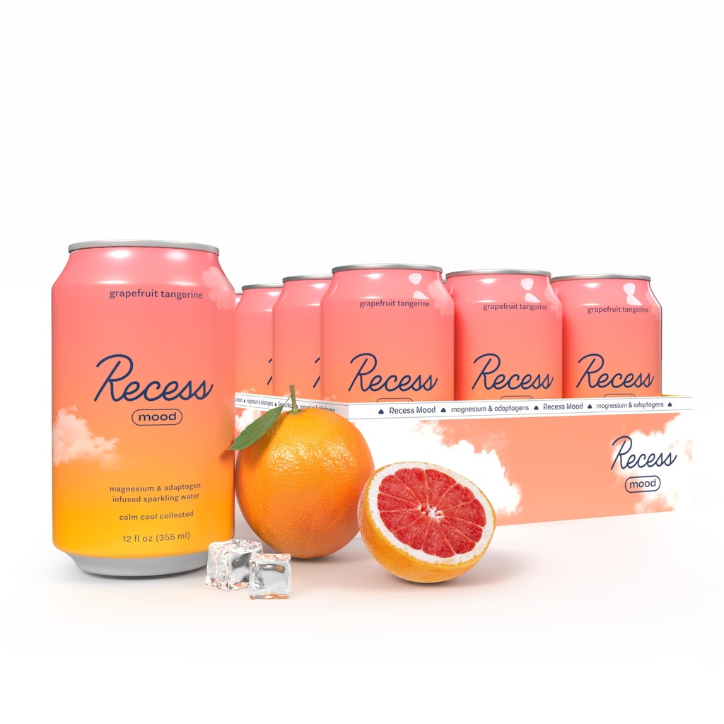 Ανάπαυλα Μαγνήσιο & Adaptogen Drink, Relaxation Beverage, 12 Ουγγιά (Grapefruit Tangerine, 12 pack)