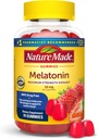 Nature Made Melatonin 10mg ανά μερίδα Gummies για ενήλικες, μέγιστη δύναμη Δοσολογία Βοήθεια για τον ύπνο, 100% Χωρίς φάρμακα, 70 Count Melatonin Gummies, 35 ημέρες προσφοράς