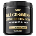 Glucosamine Chondroitin MSM με ανοσοποιητική και κοινή υποστήριξη συμπλήρωμα 2000mg - Κουρκουμίνη κουρκουμίνη ρίζα, Boswellia, Elderberry, Echinacea & More - 120 κάψουλες - Υγεία των οστών, ευελιξία & δύναμη Υποστήριξη