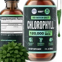 HERBIFY Chlorophyl Drops - Υγρή Χλωροφύλλη για Ενεργειακή Ενίσχυση & Υποστήριξη Ανοσοποιητικού Συστήματος - Made in USA - Χλωροφύλλη Υγρές σταγόνες για Αποτοξίνωση Σώματος, Εσωτερικό Αποσμητικό & Ενισχυμένο Δέρμα - 2 Oz