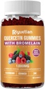 Quercetin με Bromelain, Ψευδάργυρος & Βιταμίνη C - Καρδιαγγειακές, Υποστήριξη γήρανσης Μασώμενες Βιταμίνες -Vegan - Καθαρή Quercetin για Παιδιά και Ενήλικες - Μη ΓΤΟ 60 Μέτρα