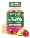 Fungies Tremella Mushroom Gummies, Μικτή Φράουλα & Γεύση Λεμονιού - Mushroom συμπλήρωμα βοτάνων Gummy για ενήλικες Υποστηρίζει Collagen σύνθεση, Υγιεινή δέρμα & υγιής γήρανση - Ομορφιά Gummies 60 Υπηρεσίες