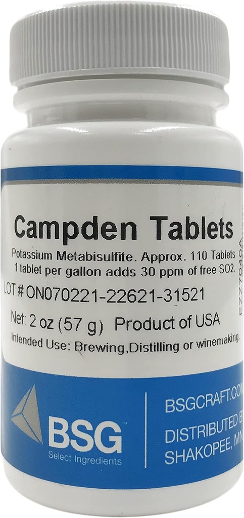 Δισκία (Potassium Metabisulfite), 2oz