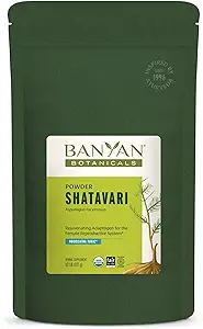 Banyan Botanicals Shatavari σκόνη – οργανικά σπαράγγια Racemosus Root powder – Rejuvenating Adaptogen Tonic που υποστηρίζει ένα υγιές αναπαραγωγικό σύστημα * – 1/2 lb. – Μη ΓΤΟ Βιώσιμα πηγάζει Vegan