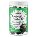 Swanson Probiotic + Prebiotic Gummies - Digestive συμπλήρωμα υποστήριξης για την προώθηση Digestive λειτουργία & Bowel Regularity - Βοηθά στην υποστήριξη της ανοσοποιητικής υγείας - (BlackBerry, 60 Gummies)