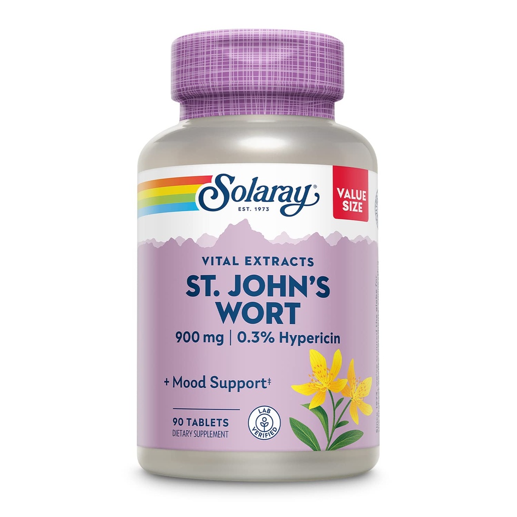SOLARAY St. Johns Wort Aerial Extract One Daily 900mg 