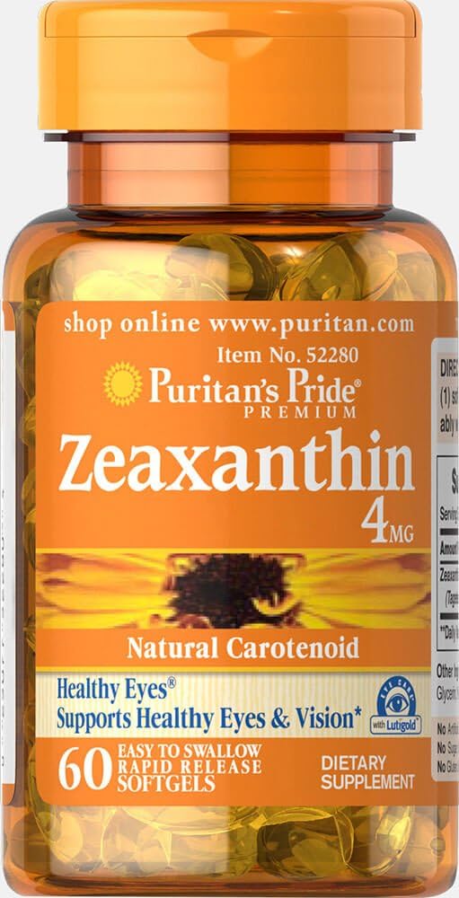 Puritan's Pride Ζεαξανθίνη 4 mg- 60 Softgels