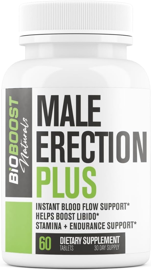 Male Performance Plus | Pills for Men Fast Acting | Powerful Blood Flow & Circulation to Ensure Male Performance, Desire, Girth, Sensitivity & Thickness | Natural & Safe 3rd Party Tested - 60 Tablets