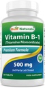 Best Naturals Βιταμίνη Β1 ως Thiamine Mononitrate 500 mg 120 δισκία (120 Count (Pack of 1))