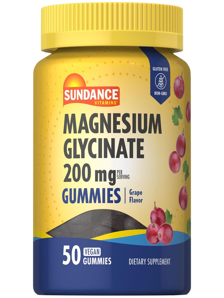 Sundance Μαγνήσιο Γλυκινικό Gummys 200mg 