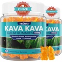 Kava Kava Gummies, Sugar Free Calm Gummies w/Rhodiola Rosea, Ashwagandha, L-Θεανίνη, GABA, Kava χωρίς μελατονίνη Blend για χαλάρωση, ηρεμία και εστίαση - Εναλλακτική για κάψουλες Kava σκόνης, Vegan 120 Ct