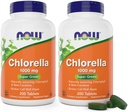 Τώρα Chlorella 1000mg Tablets - 200 Count (Pack of 2) - Φυσικό Occuring Chlorophyl, Beta- Carotene - Μη- ΓΤΟ, Vegan - Πράσινο συμπλήρωμα διατροφής για γυναίκες και άνδρες