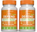 Βασικές Μάρκες – Ψευδάργυρος Orange Defense - 100 Lozenges - Φυσικό Orange Flavor Zinc–Lozenges - Ανοσοποιητική ενίσχυση, κρύο ανακούφιση, μη GMO, ψευδάργυρος Acetate & βιταμίνη C - 2-πακέτο