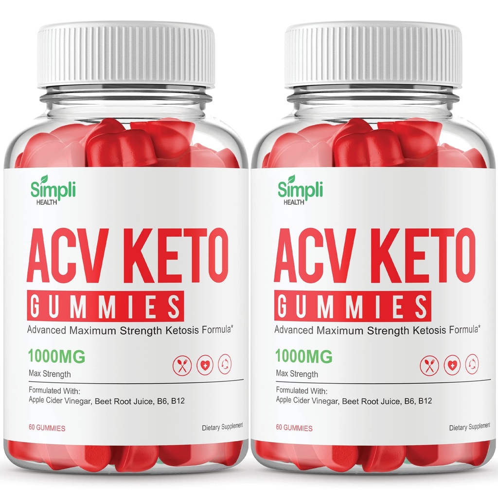 Simpli ACV Keto Gummies Simpli Υγεία ACV Keto Gummies Επιπλέον δύναμη (120 Gummies)